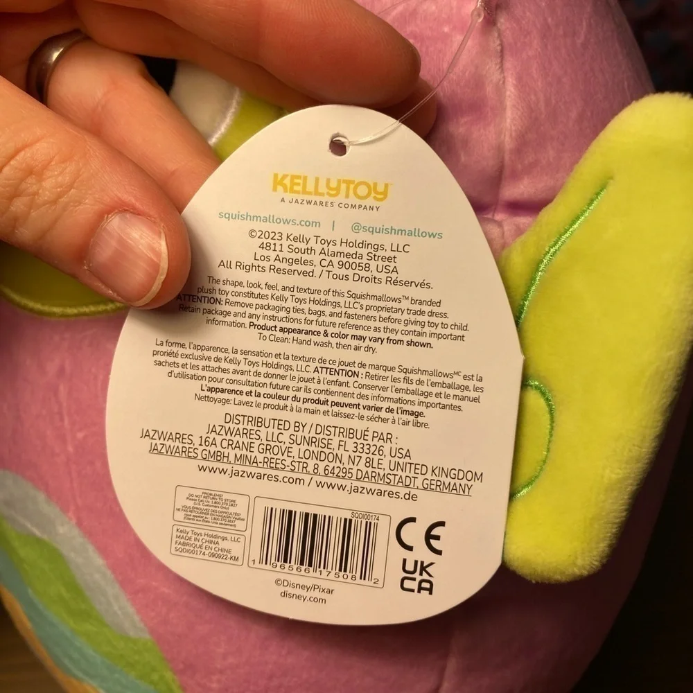 Disney Pixar Toy Story Alien Easter Bunny Suit Squishmallow Plush Pink Green NWT